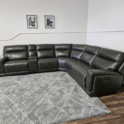 New Lauretta Leather Power Recliner - FREE DELIVERY