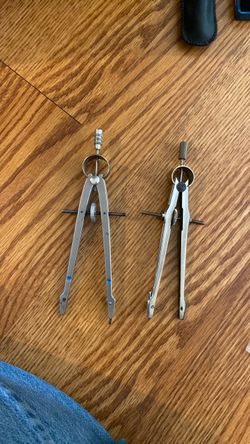 Metal Drafting Compass Set of 2