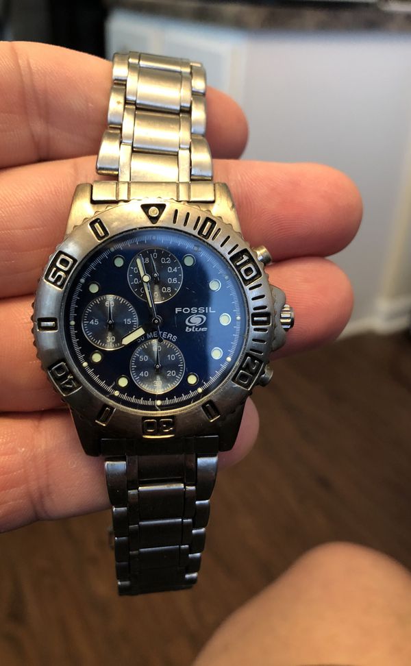 Fossil Blue Water resistant great condition for Sale in Raleigh, NC - OfferUp