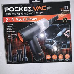 Pocket Vac - Portable Vacuum / Blower Tool Combo