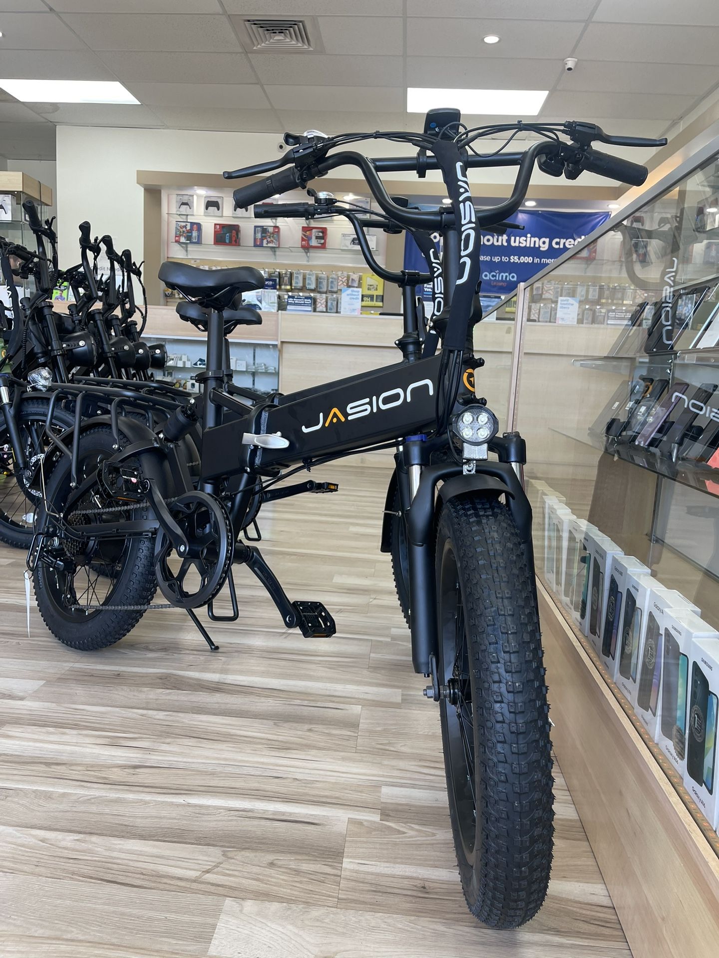 Jasion 32MPH E-bike Fat Tire Foldable Brand New! Own It Today With Easy Financing Options! No Credit Required! Best Electric Bike Deals!