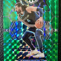 Steven Adams 2022-23 Panini Mosaic Basketball #140 GREEN PRIZM! GRIZZLIES! 