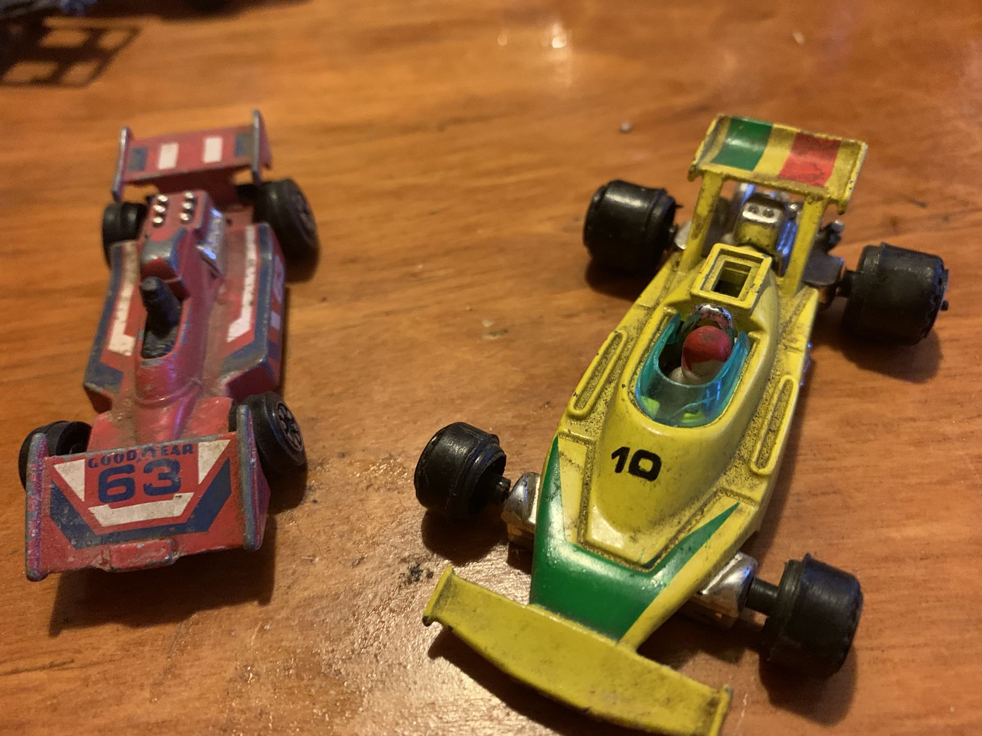 Vintage diecast formula one toy racing cars