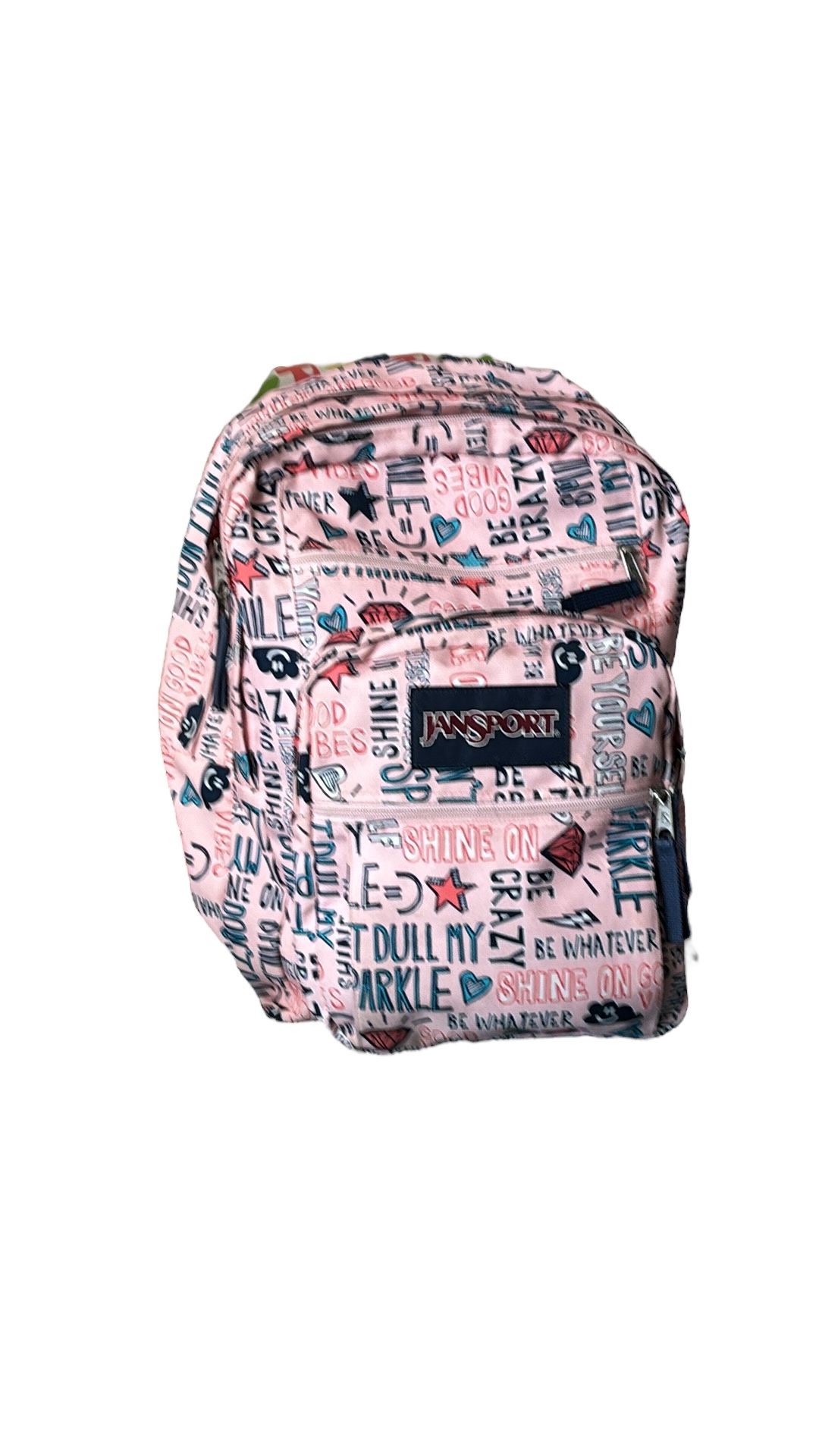 Jansport SuperBreak Big Student 17.5" "Shine On" Pink Backpack