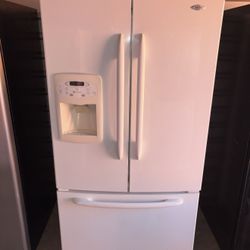 White Maytag Refrigerator And Freezer