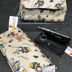 Disney Wallet, Make Up Bag And Change Purse
