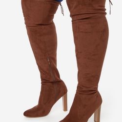 Faux Suede Wide Calf Size 9
