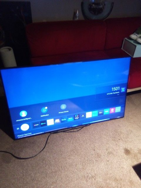 **50" SAMSUNG UN50TU7000 4K SMART TV WITH THE REMOTE