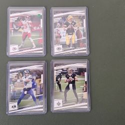Patrick Mahomes - 4 Quarterbacks Cards In Mint Condition
