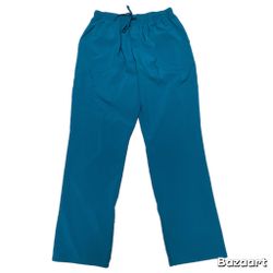 Sz XL Teal Stretch Scrub Pants Scrubaid