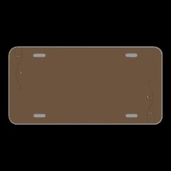 License Plate Novelty Car Front Paper Background Blank Stationery