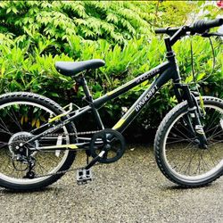 Dynacraft 20” 7-Speed Shock Zone Mountain Bike – Black