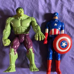 Marvel Avengers Action Figures Captain America Hulk