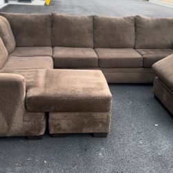 Sectional From Macys Brown In Color 