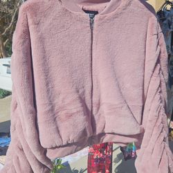 Cropped Fur Coat