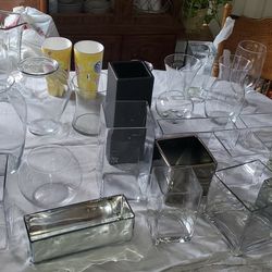 Beautiful Vase Glass Expensive Great Shape For Partys Birthday Days  Flowers Shops Wedding Baby Showers Etc 