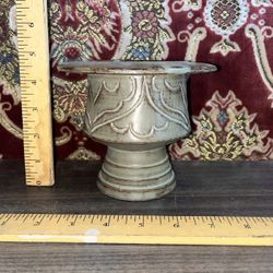 Vintage Chinese Celadon Vase Or Incense Burner