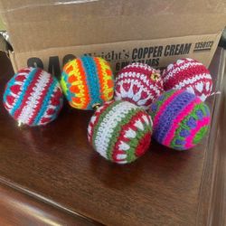 Vintage Handmade Crochet Christmas Ornaments $5 Each 