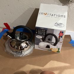 INVITATIONS 2- 1/2 Whistling Tea Kettle