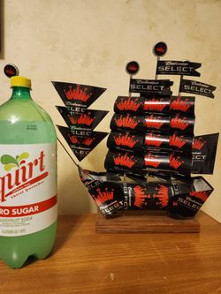 Vintage Budweiser Select Can Boat/Ship~Man Cave Coffee/End Table/Shelf Decor~Father's Day Gift