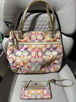 Multicolor Coach Purse