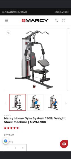 Marcy Home Gym System 150lb Weight Stack Machine (MWM-988)