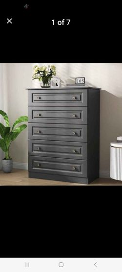 Black Dresser assembled ensamblado