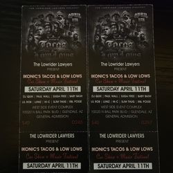 2 IKONICS Taco Event Tickets (April 11) – $65 OBO 🌮  🔥