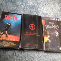  Ac/Dc,Prince,Marilyn Manson VHS Movies
