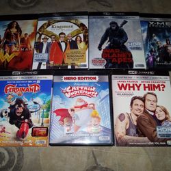 4K Movies (Prices In Description)