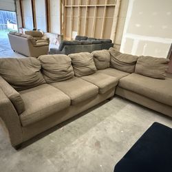 *Free Delivery 2 Piece Sectional Couch