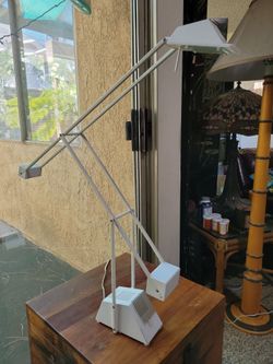 Vintage 1980s Hustadt Leuchten Counter Balance Post Modern Table Desk Lamp