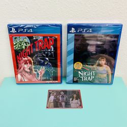 Night Trap for PS4 (Cover A & B) + LRG Trading Card