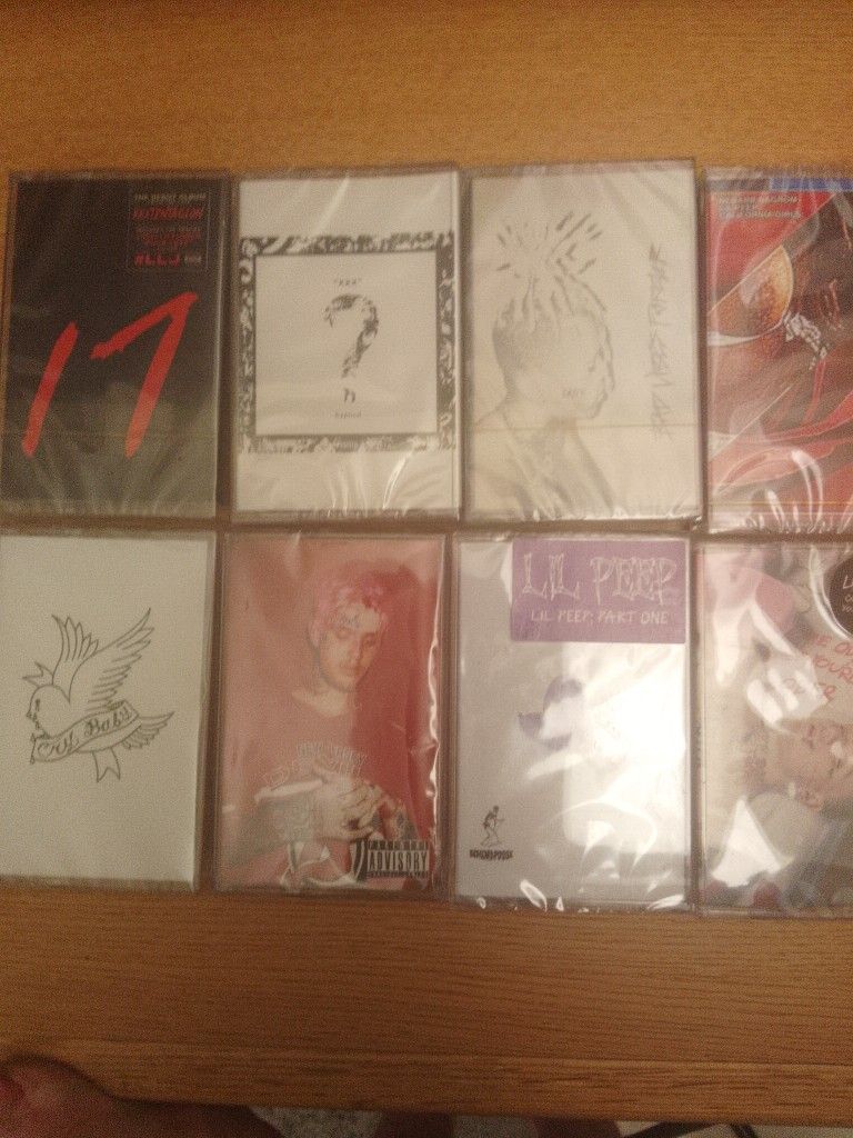 Sealed XXXTENTACION and Lil Peep Cassette Tapes