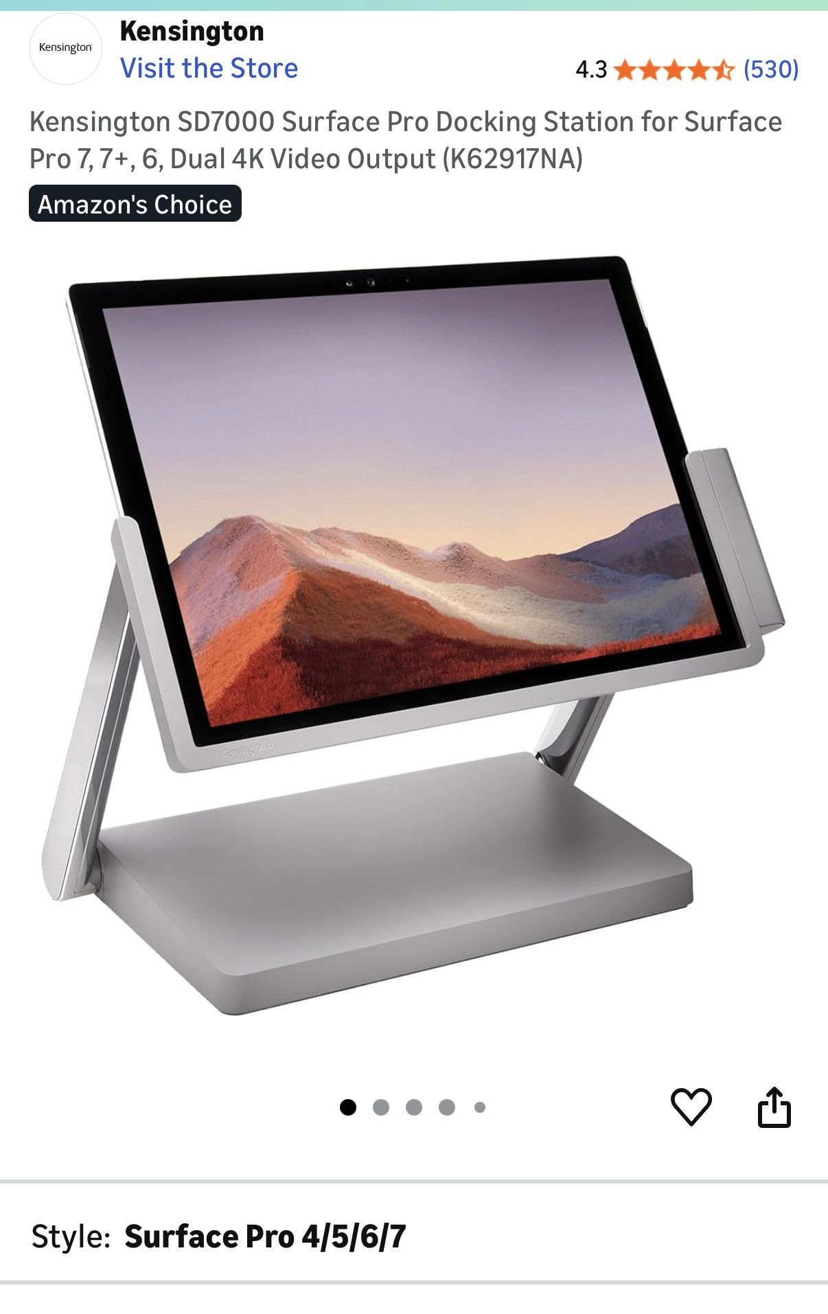 Kensington SD7000 Surface Pro Docking Station