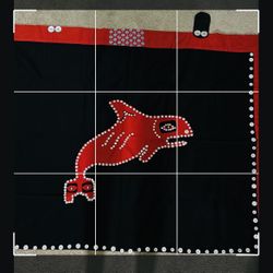 Vintage Haida Button Blanket