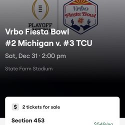 TCU vs Michigan College Football Playoff Fiesta Bowl Tickets CFP