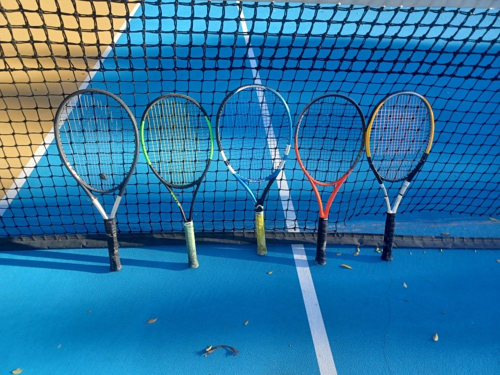 Good Quality Tennis Rackets (5 Rackets + Tennis Bag)