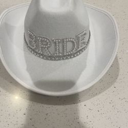 Bride Cow Girl Hat
