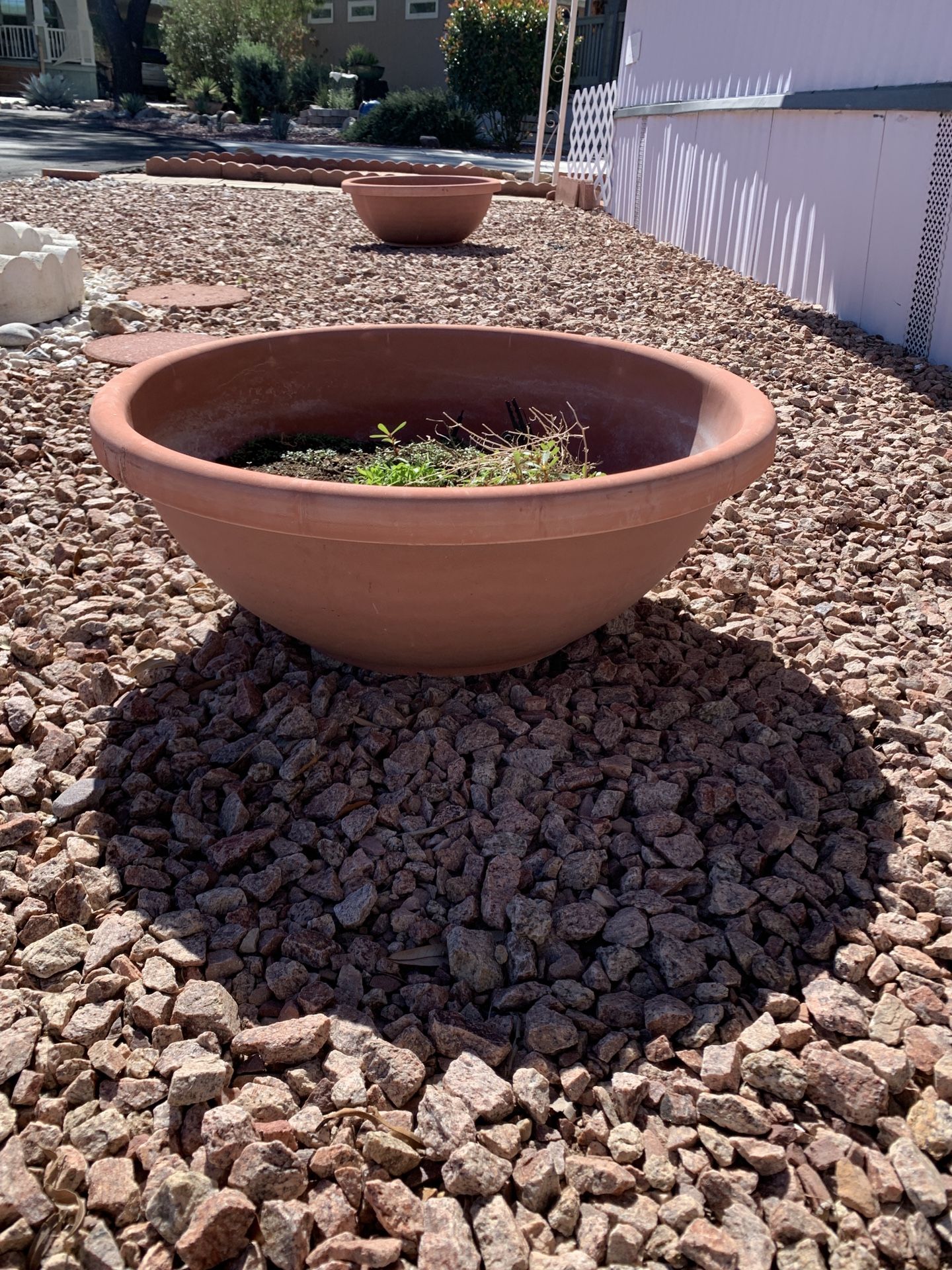 Three Flower Pots in good condition