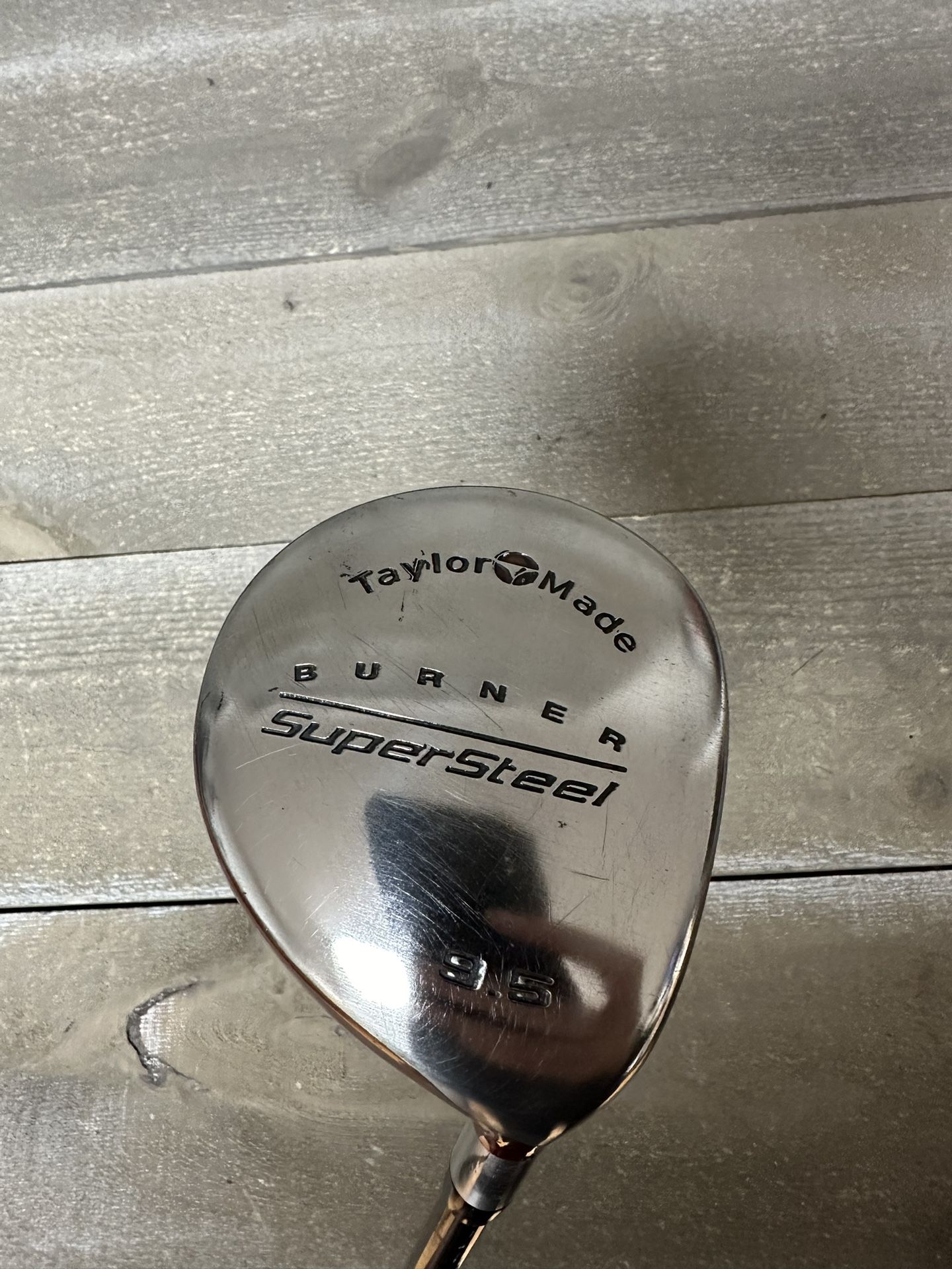 TaylorMade Supersteel Burner Driver 9.5 S-90 Bubble Shaft Stiff Flex RH 44”