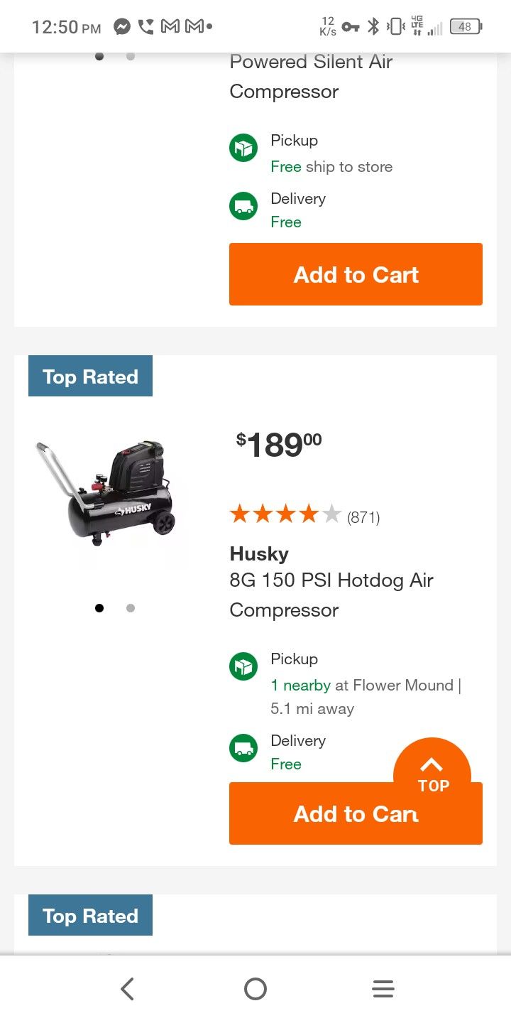 Husky AIR COMPRESSOR ALSO WITH HUSKY AIR TOOL KIT 