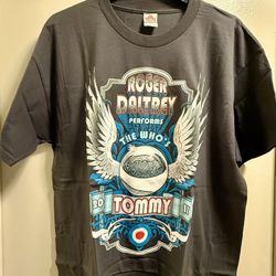 Alstyle Men's The Who's Roger Daltrey Tommy Gray Short Sleeve Shirt XL