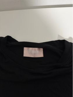 Bomy Collection Women's Basic Black Short Sleeve Crew Neck T-Shirt