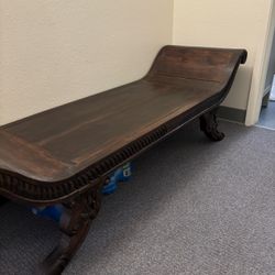 Hand Carved Bench