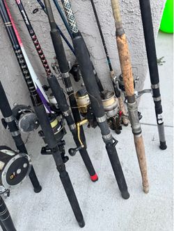 Fiching reels and roads 15 pieces  all sale for $120