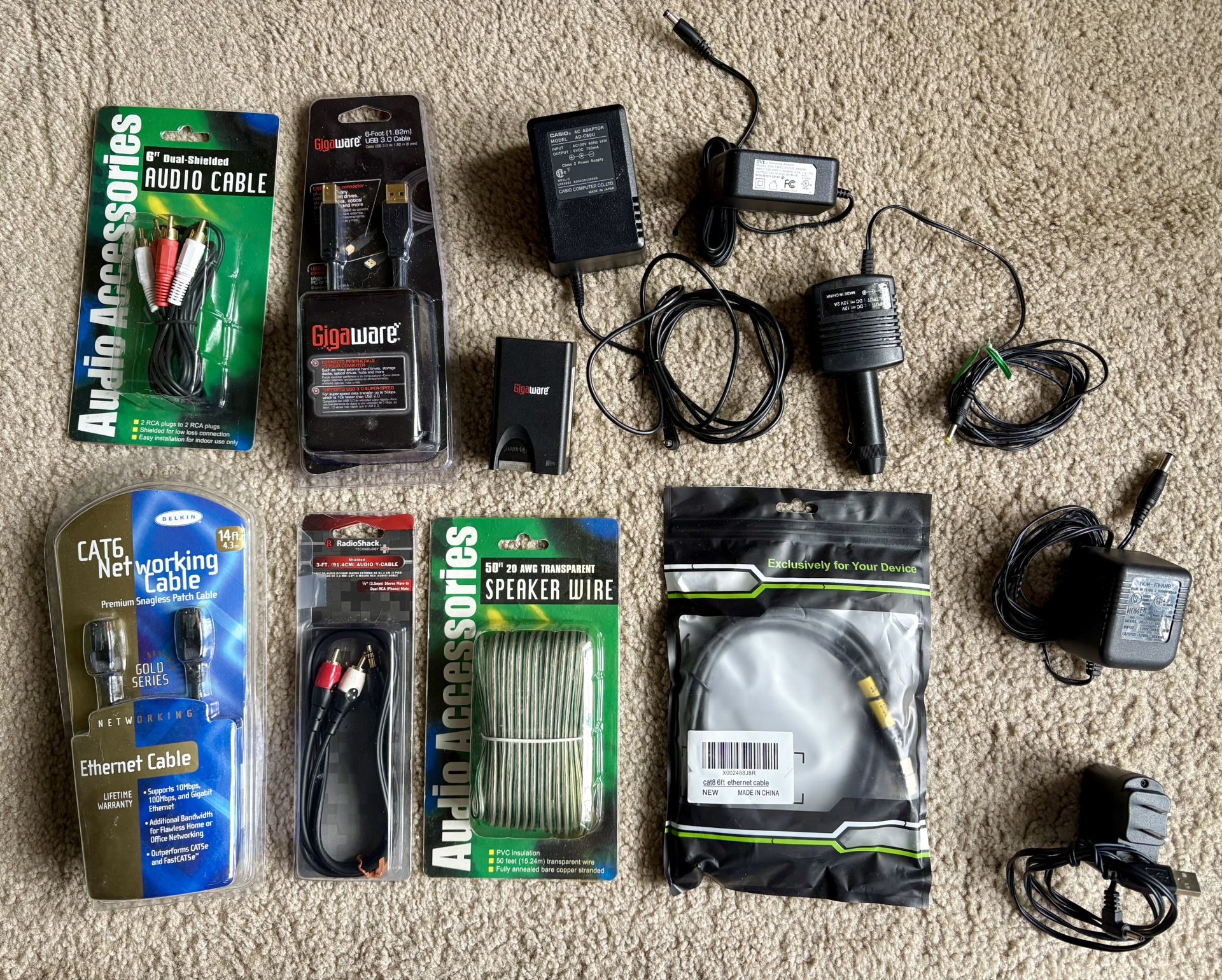 Lot Of Cables, Adapters, Transformers