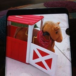 Kids Ride On Horse With Stable 