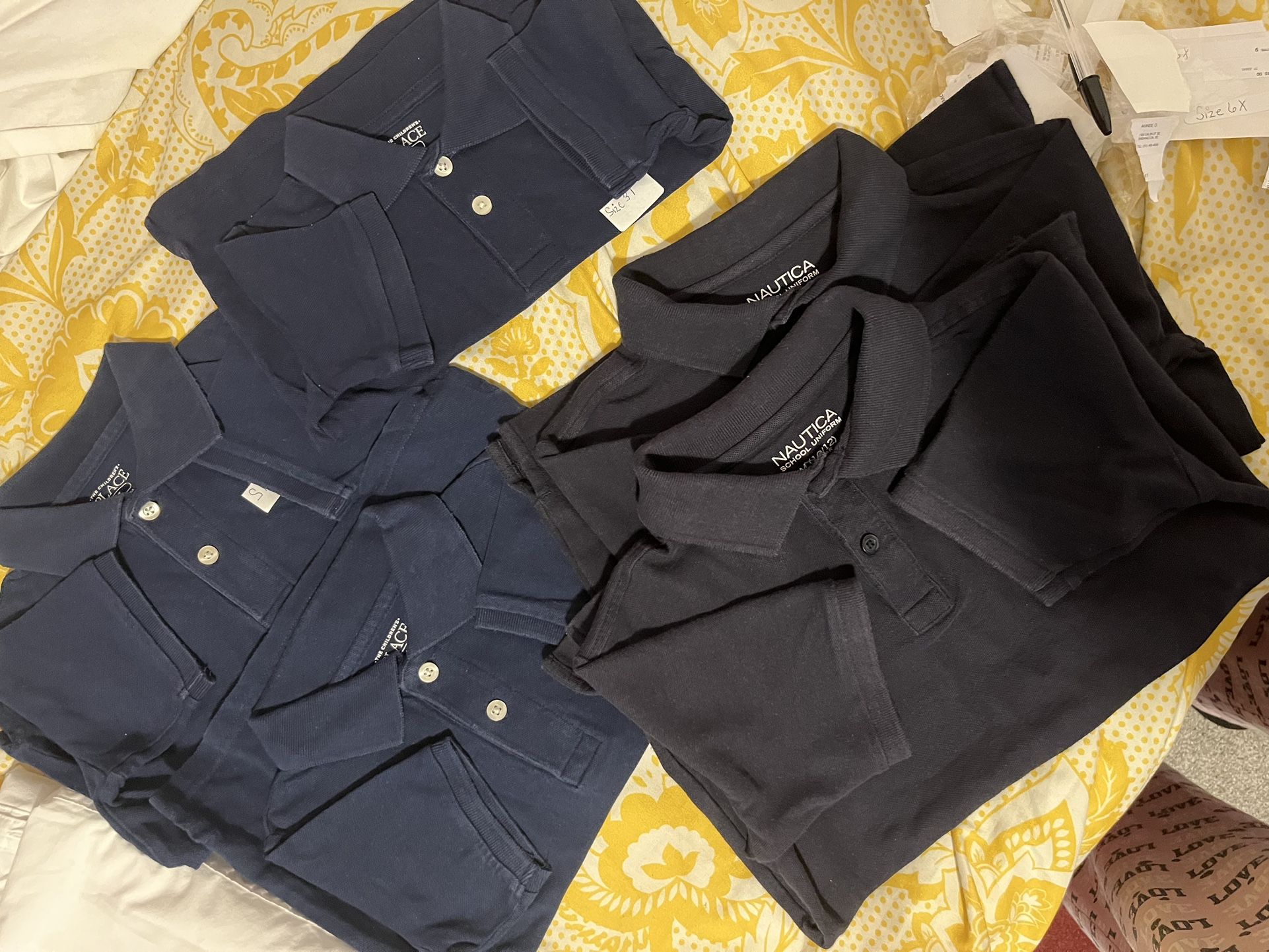 School Uniforms $4, $5, $7 shirts, pants, & shorts,size 3,4,7,10, 12, etc, Boys /Girls Navy skirts size 5,6,7, 8, and more..
