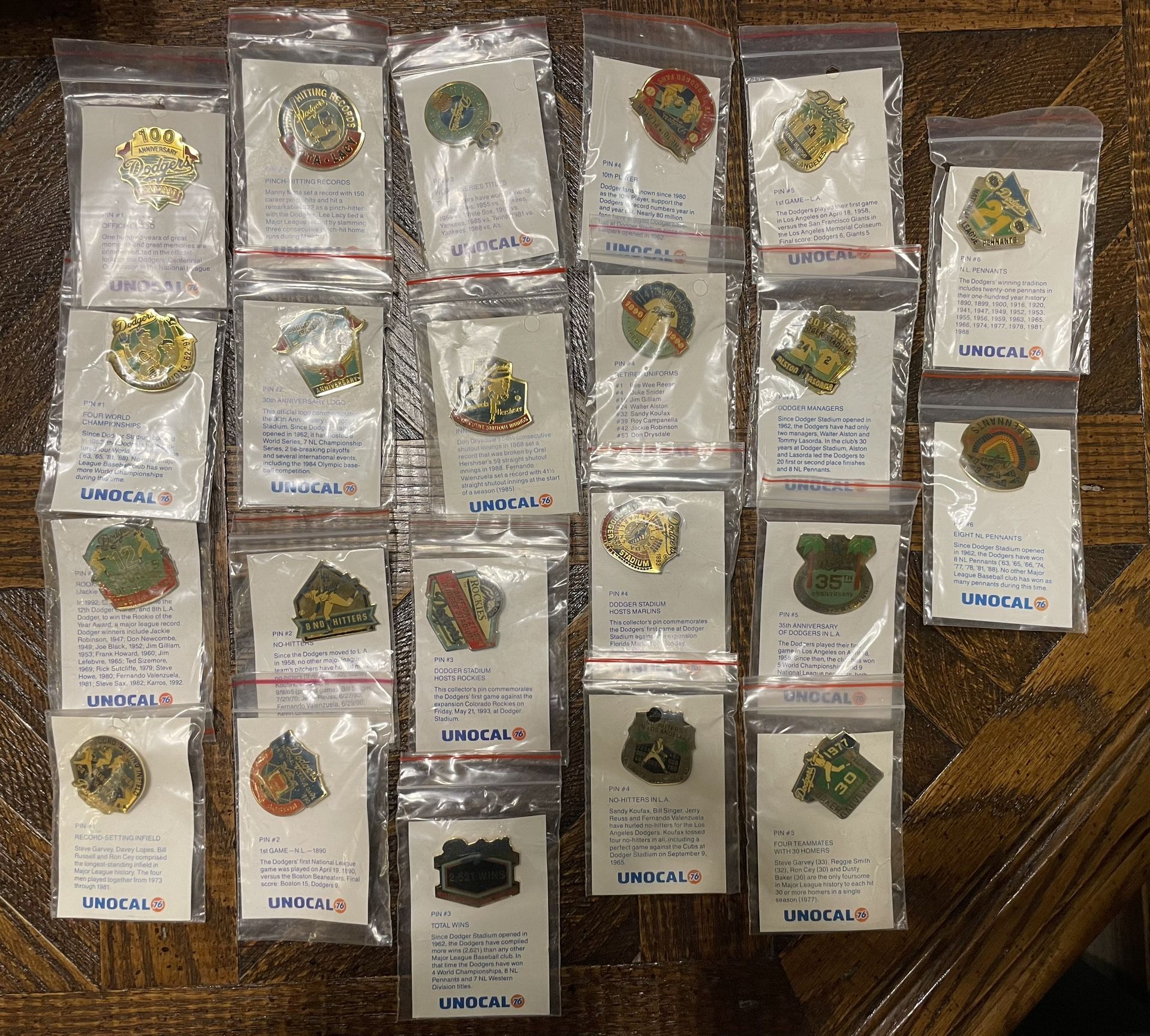 Unocal 76 Dodger Pins